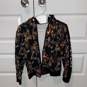 Givenchy Black Hoodie with Vibrant Swirl Pattern